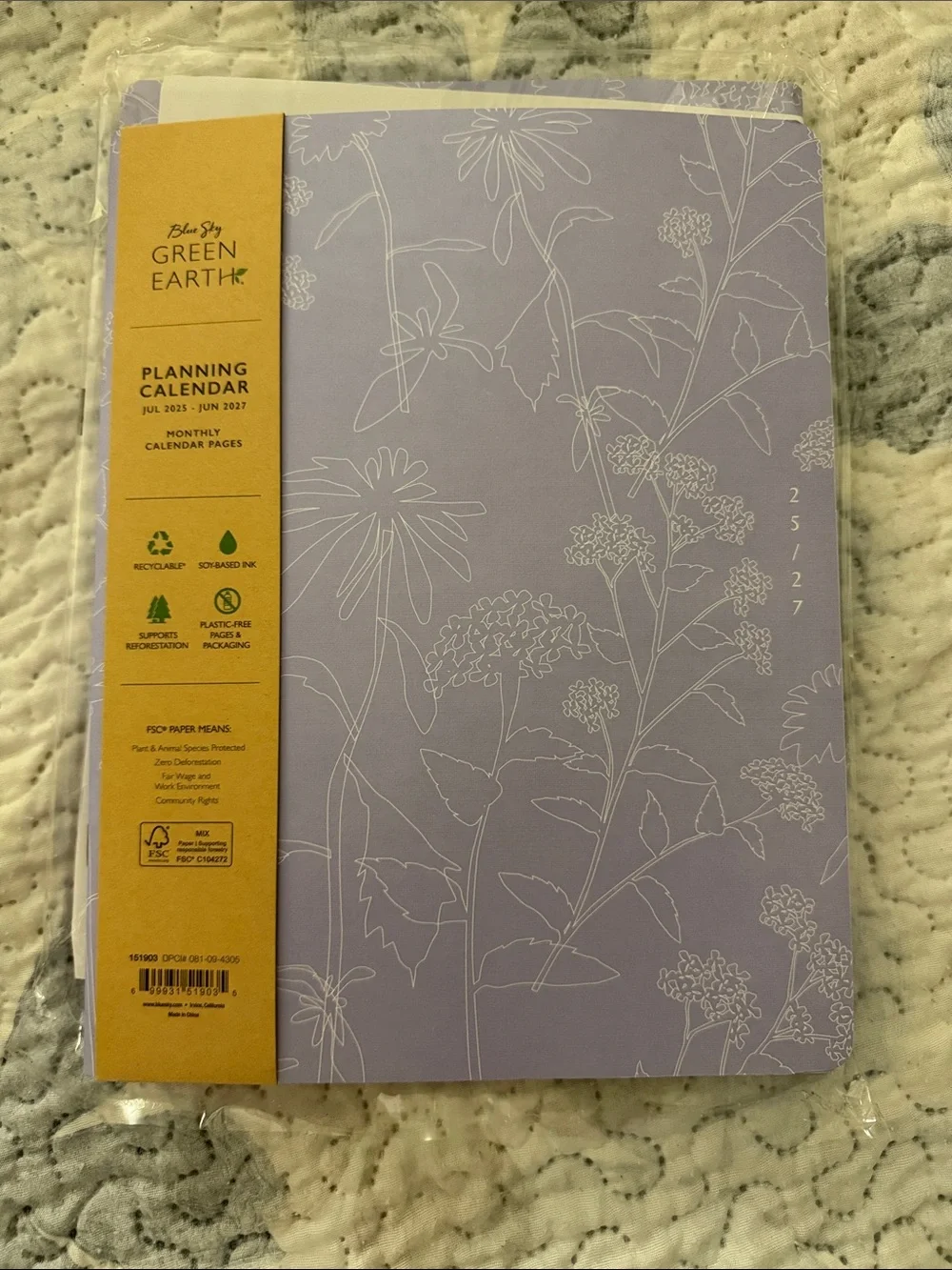 Lavender Planning Calendar 4 pack